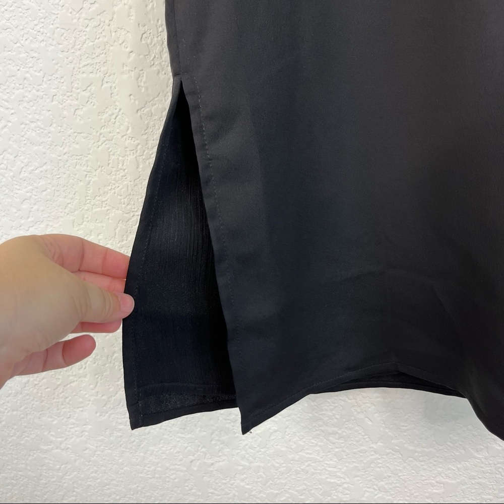 Trouve Beaded Gunmetal Shift Dress - Picture 3 of 6